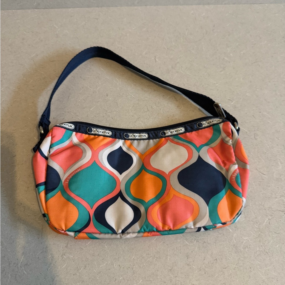 LESPORTSAC WOMENS SMALL HOBO SHOULDER NYLON BAG